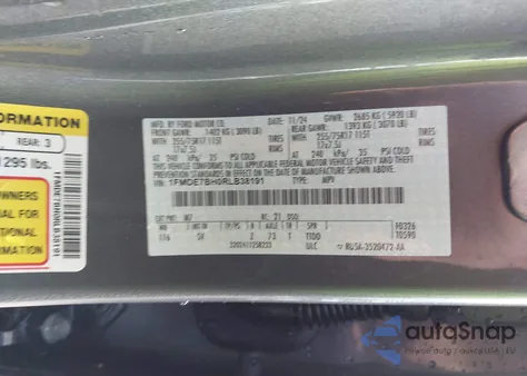 2024 Ford Bronco Big Bend z USA, uszkodzony, nr VIN 1FMDE7BH0RLB38191